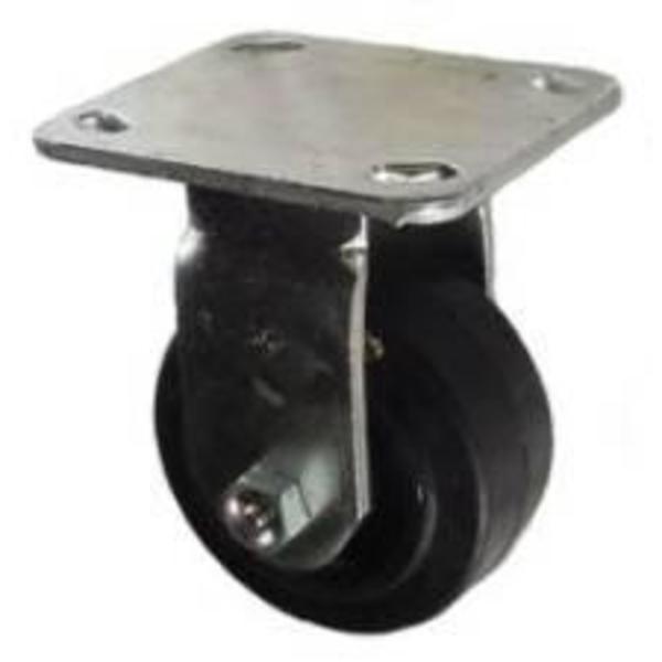 Mapp Caster 4"X2" Rubber on Nylon Wheel Wheel Rigid Caster - 400 Lbs Capacity 146RNB420R